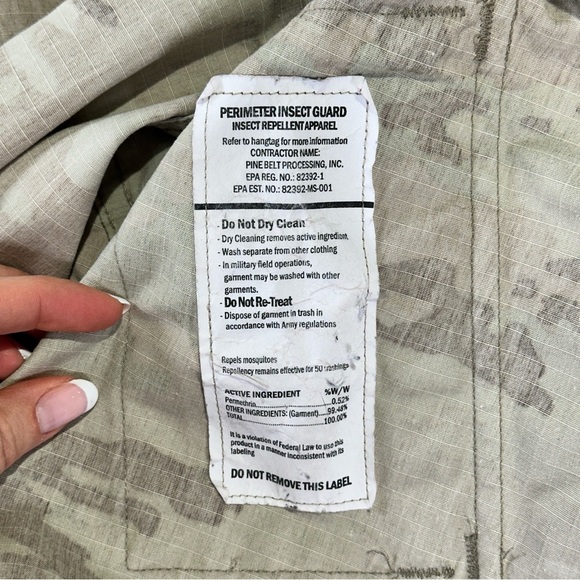 US Army insect repellent combat jacket women OCP Multicam 33 Long - Picture 6 of 12